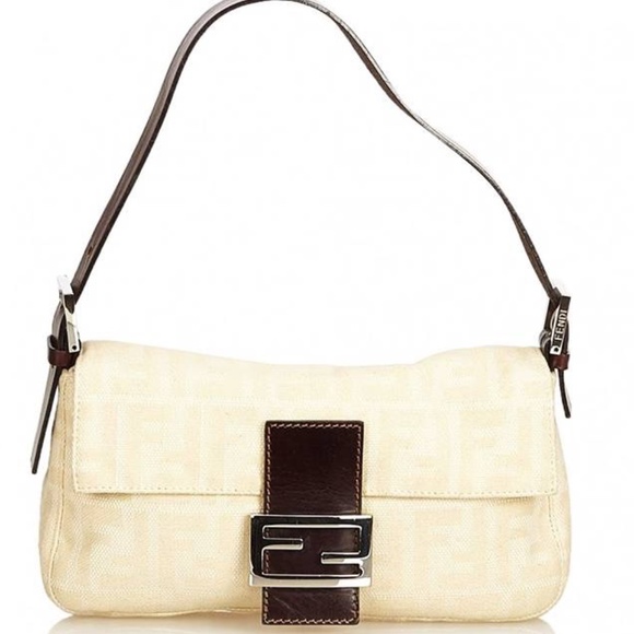 Fendi Handbags - Fendi Baguette Zucca monogram beige cream